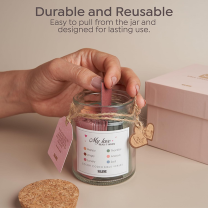 BLIEVE - Jar of Bible Verses (Gift Box Included)
