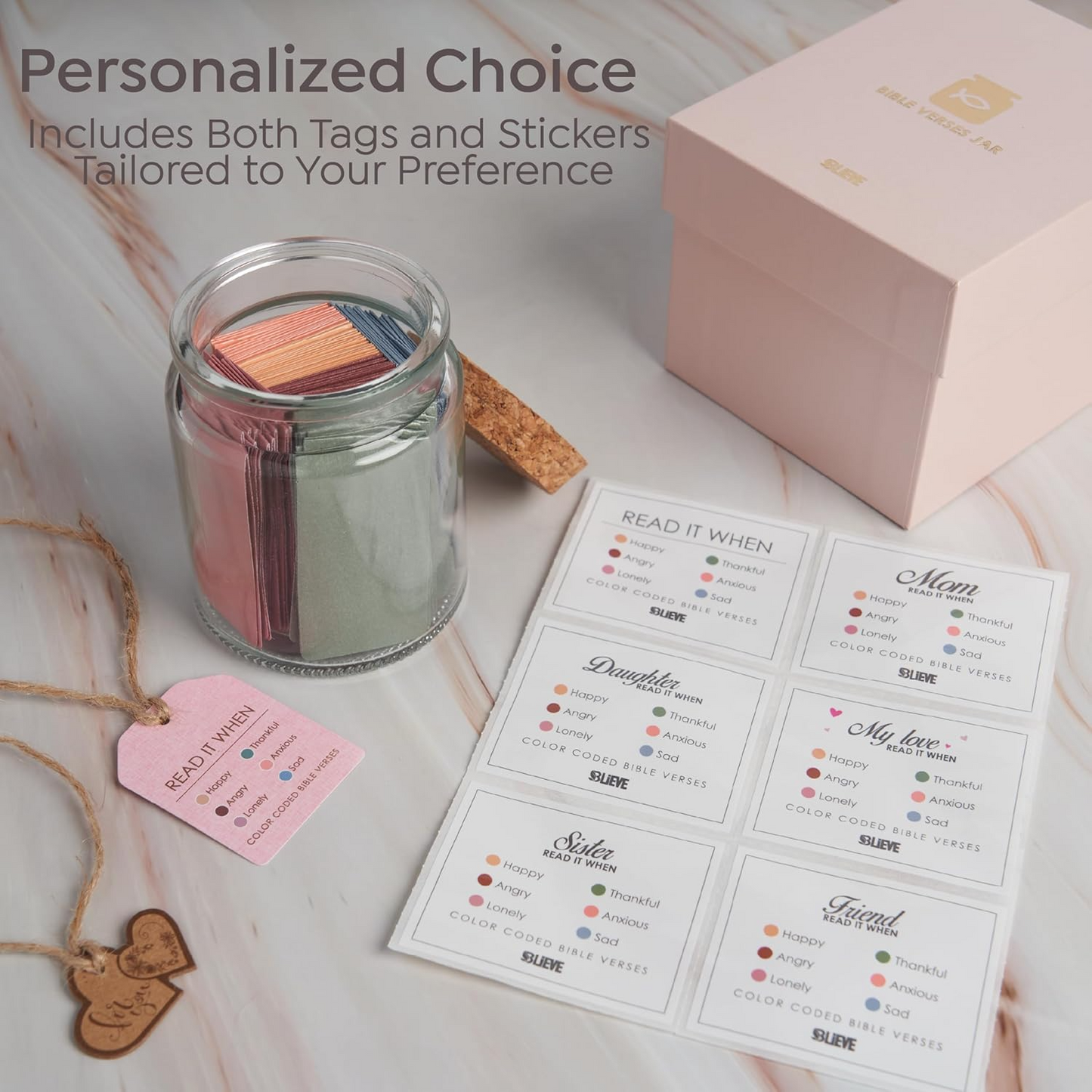 BLIEVE - Jar of Bible Verses (Gift Box Included)
